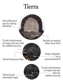 Tierra by Kim Kimble -  Lace Front Mono Top Heat Friendly