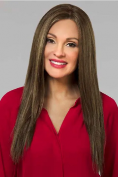 Violet  by Henry Margu Lace Front Mono Top