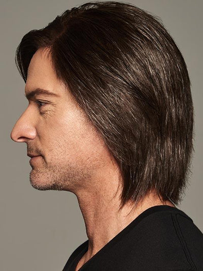 Sharp by HIM monofilament top, hand tied wefted back, lace front, human hair 60% /synthetic hair blend 40%