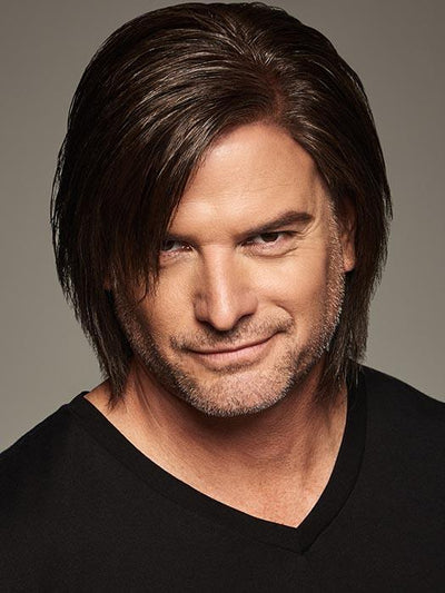 Sharp by HIM monofilament top, hand tied wefted back, lace front, human hair 60% /synthetic hair blend 40%